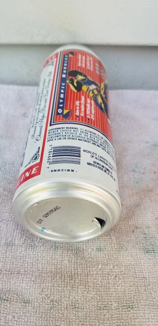 24 Oz Budweiser Olympic Hurdles  Alumnum1 Beer Can Cans Empty Fam