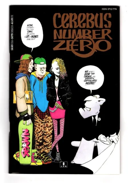 Cerebus Number Zero, Vf+ (8.5), Gold Logo,Aardvark Vanaheim Comics  *