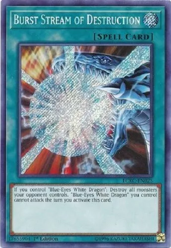 * Burst Stream Of Destruction * Secret Rare 1St Edition Lckc-En025 Mint Yugioh!