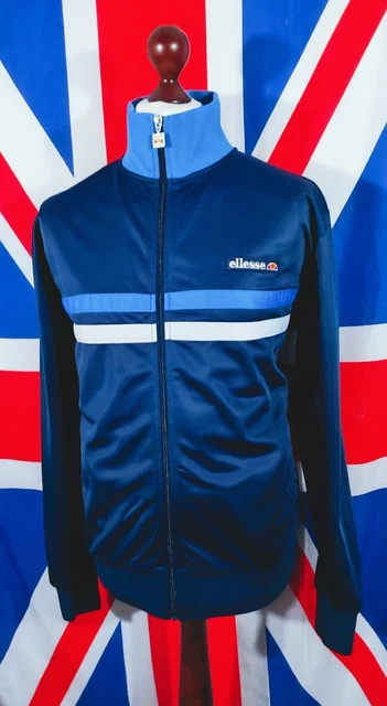 Ellesse Tracksuit Top - XL/2XL - Navy - Mod Casuals Terraces