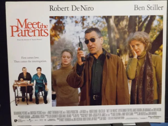 Lobby Card 2000 MEET THE PARENTS Robert De Niro Blythe Danner Teri Polo unhappy