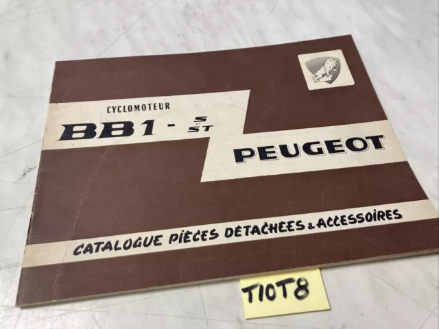 Peugeot cyclomoteur BB1 S et ST catalogue pièces détachées 1962 parts list