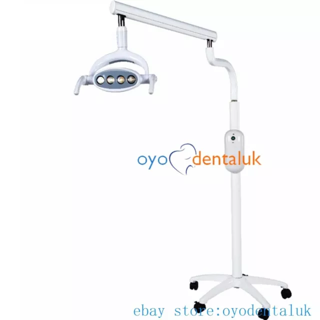 15W Mobile Dental Shadowless Oral Surgial Light Lamp Floor Standing with 4 LED