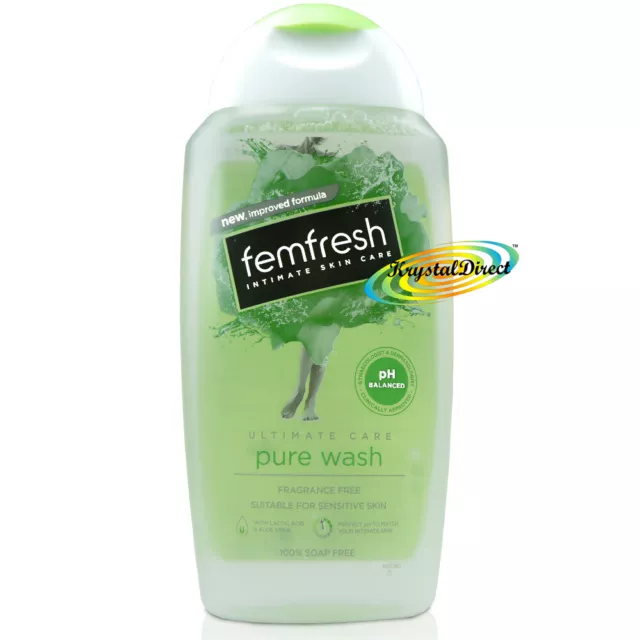 Femfresh Intimate Hygiene Pure Wash 250ml Fragrance & Soap Free Sensitive Skin