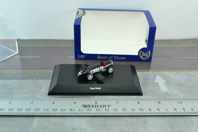 1:87 Best of Show Models 87380 OPEL 1928 RAK2 Rocket Car Black HO