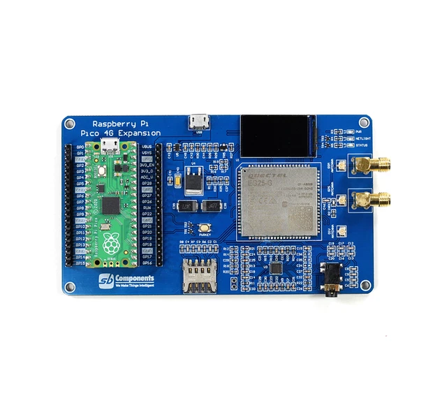 RASPBERRY PI PICO 4G Expansion Quectel EG25-G, LTE Cat 4G Expansion for ...