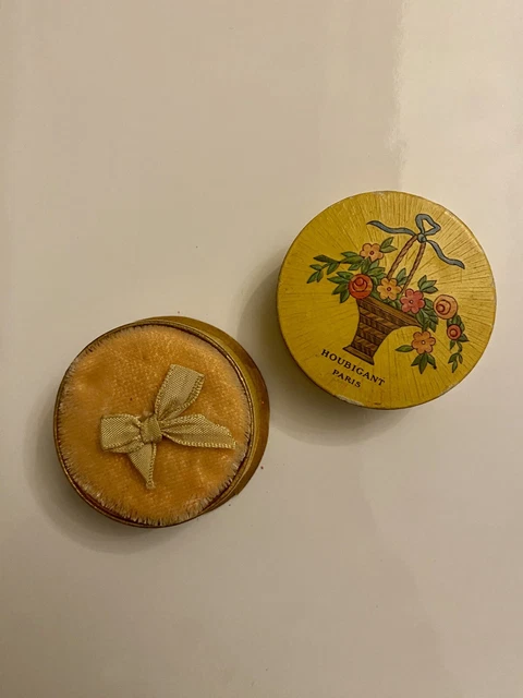 Petite Boîte Ancienne Houbigant Pour Poudre Ou Fards – Réf. 75140 – Vintage Français – Neuf (défauts Mineurs)