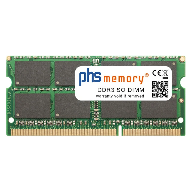 Barrette De RAM 8Go DDR3 Pour Ordinateur Portable - SO-DIMM 1600 MHz PC3L - PHS-memory