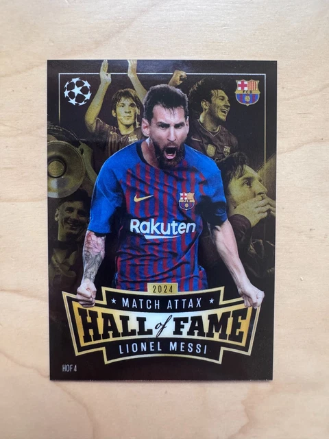 Messi Topps LIONEL MESSI HALL OF FAME Card # HOF 4 - Topps Match Attax 2024/25 24/ ...