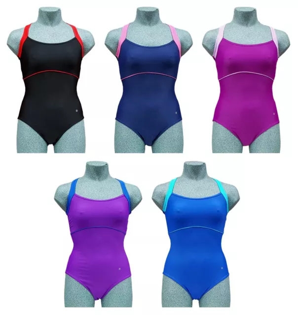 ACCLAIM Fitness Tolosa Donna Ragazze Cinturino Schiena Costume Nuoto Lycra