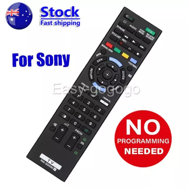 RMGD030 For Sony Bravia TV Replacement Remote Control RM-GD030 RM-GD031 RM-GD032