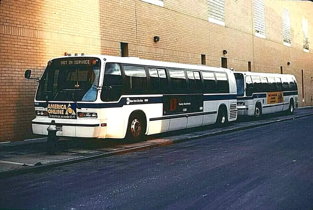 Original Kodachrome Slide Nyc Bus 1998 Nova-Rts #9699 Kingsbridge Depot Mar 2000