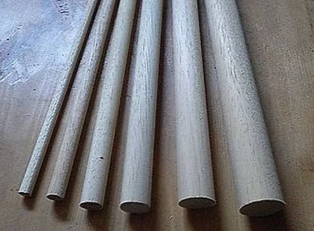 15cm Wooden Craft Sticks - Hardwood Dowels Poles CHOOSE QUANTITY & DIAMETER