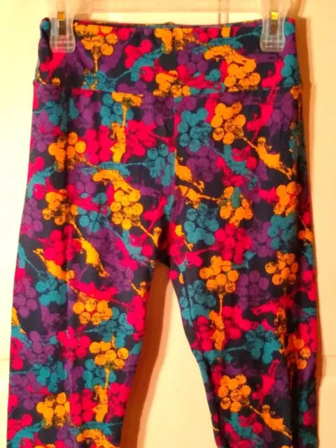 Lularoe leggings multicolored, girls with balloons size OS