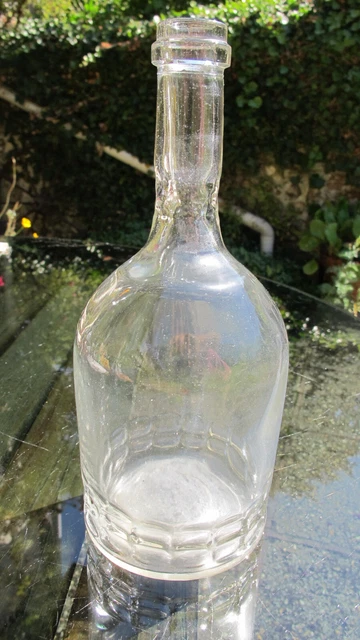 Lot De 2 Dessous De Bouteilles Anciens En Verre Transparent - Occasion - France