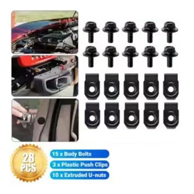 New Toyota Body Bolts & U-Nut Clips Kit - For Engine Under Cover & Splash Shield Guard