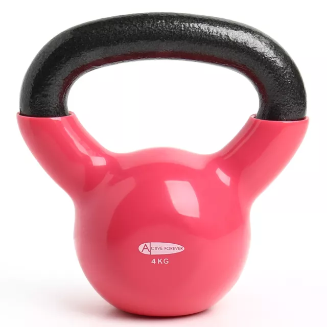 4kg Cast Iron Kettlebell Weight Set Exercise Home Fitness Workout Gym