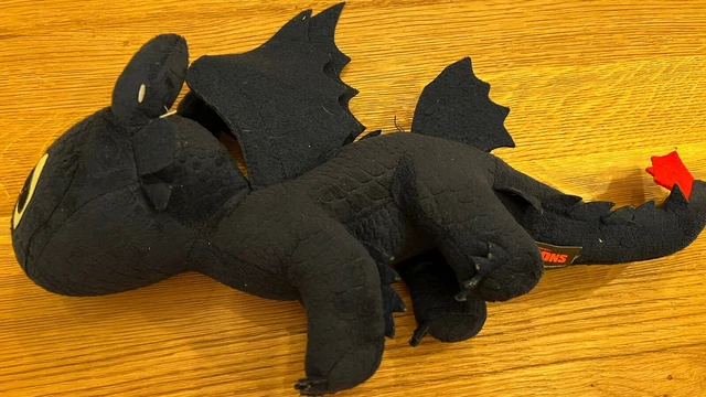 TOOTHLESS NIGHT FURY Soft Toy Teddy How to Train Your Dragon Plush Doll
