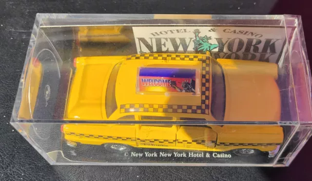 Die Cast New York New York Casino Las Vegas Yellow Taxi Cab Toy Model New In-Box