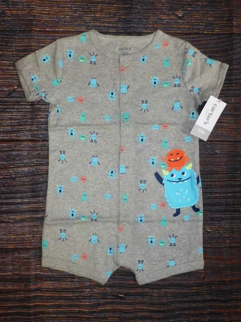 NWT Carters Baby Boys Romper Jumpsuit Monster