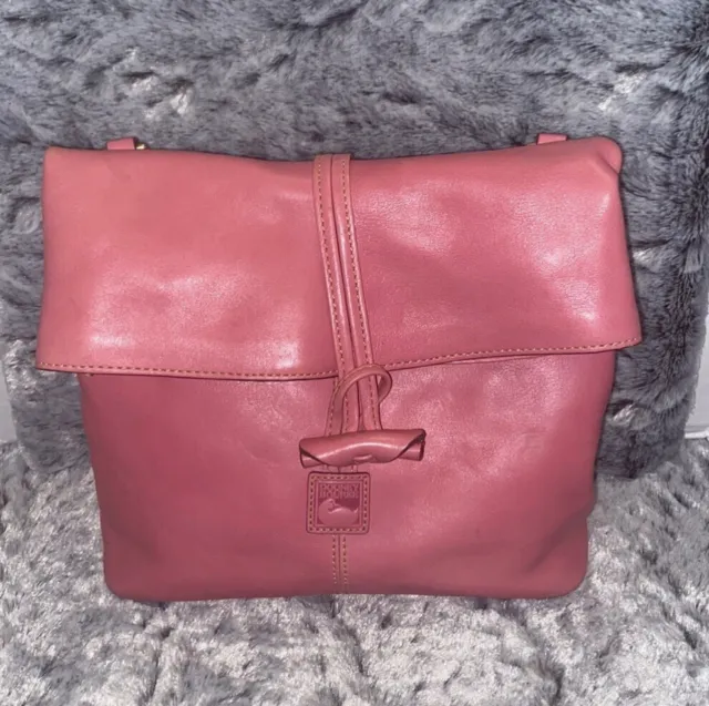 Dooney & Bourke PINK Bubble Gum Florentine Medium Toggle Should Bag $389