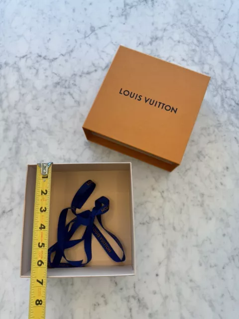 *Authentic*LOUIS VUITTON LV Empty Slide Out Gift Pull Box 8.75×4×1.25  Ribbon