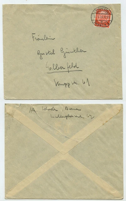 88546 - Beleg - Wuppertal-Barmen 31.5.1933 nach Elberfeld