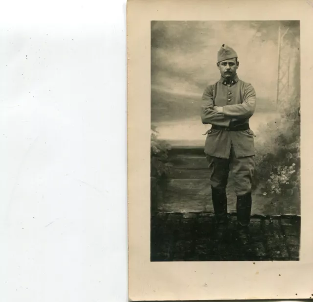 Militaire Carte PHoto d'un soldat du 4 ème Régiment