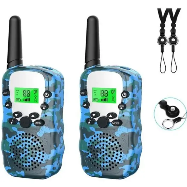 Lot de 2 talkies-walkies longue portée pour enfant