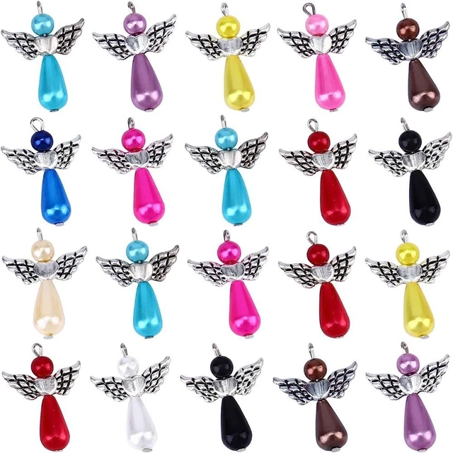 Legierung, Acryl perle Flügel-Reize Engel Charme Bunte Perlen  Schmuck zubehör