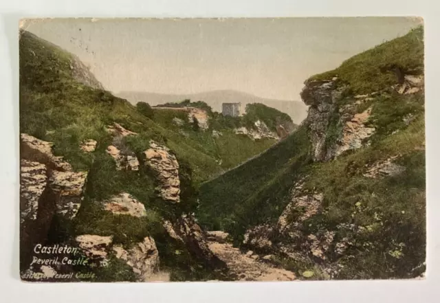 Postkarte 1904 Castleton Peveril Castle