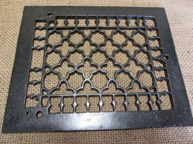 Vintage Cast Iron Register Grate Antique Old Heat Vent Furnace Hardware 10723