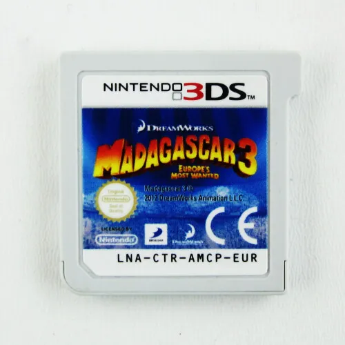 3DS Spiel Madagascar 3 Flucht Durch Europa ohne OVP ohne Anleitung BB