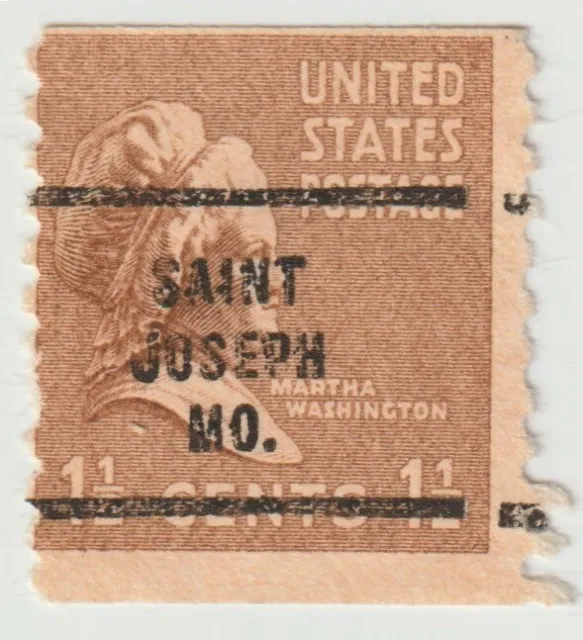 1938-1939 USA - Martha Washington - Precancel "St Joseph"- 1 1/2 Cent Vert Stamp