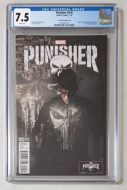 7.5 Cgc Punisher #218 Tv John Bernthal Variant [4055647022]