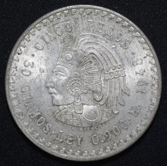 1948, Mexico, 5 Pesos, Silver, UNC, KM#465, Lot [1720]