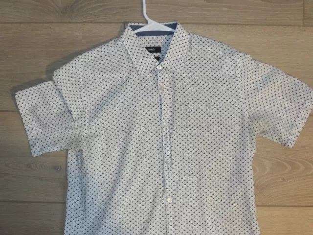 Hugo Boss Short Sleeve Shirt Large Slim Fit