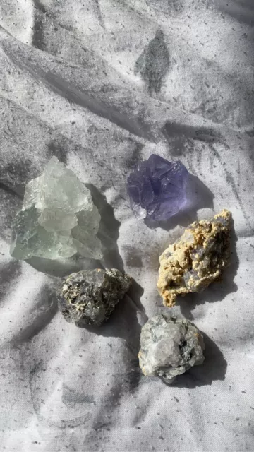 Crystal Bundle Job Lot Fluorite Specimens (5pcs)