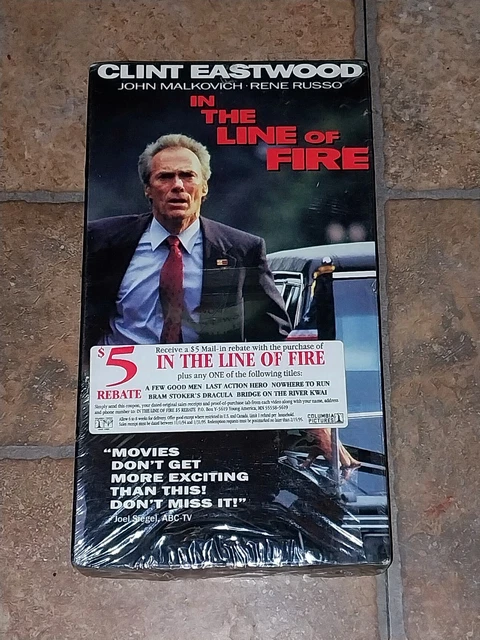 NEW IN THE Line Of Fire Vhs Movie Clint Rene Russo Eastwood Factory
