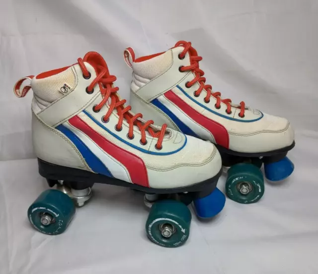 SFR Rio Roller Quad Skates Red White Blue Size UK 3