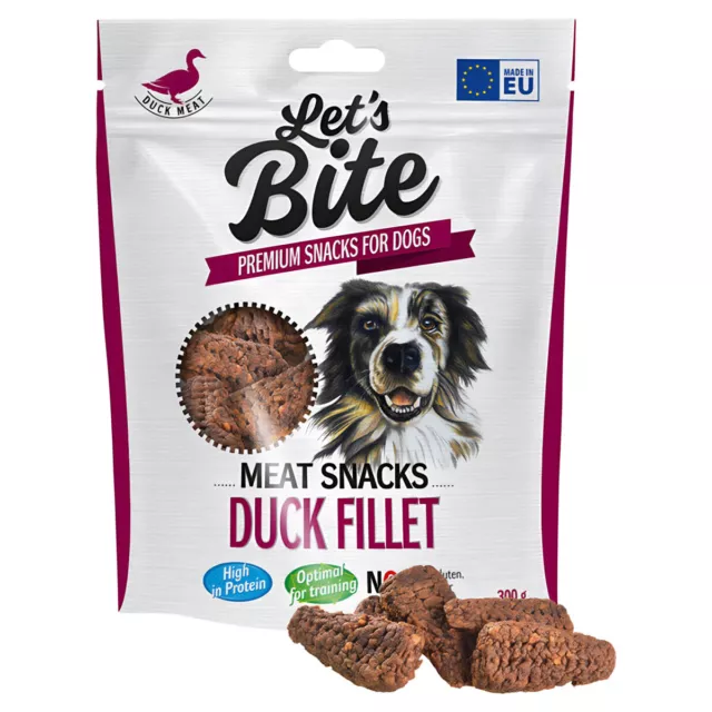Brit Care Lets Bite Meat Snacks Duck Fillet 300 g, Hundesnack,