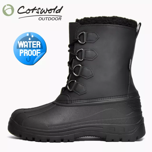 Cotswold Nevada Impermeable Exteriores Forro de Piel Cálido Invierno Mukka Botas