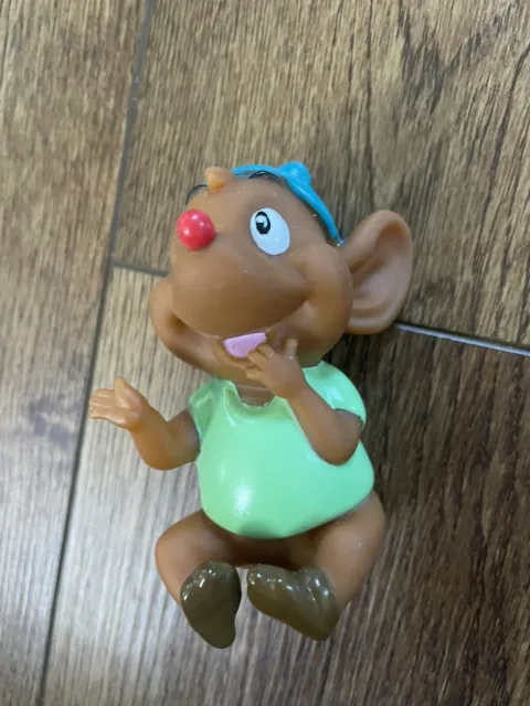 Cinderella Mouse Gus Rubber Figure Toy 3" Walt Disney