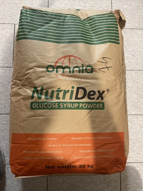 Glucosio Disidratato In Polvere 4 Sacchi Da 25 Kg Ciascuno