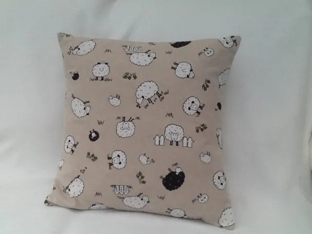 Handmade lined Sheep  Cushion Cover
