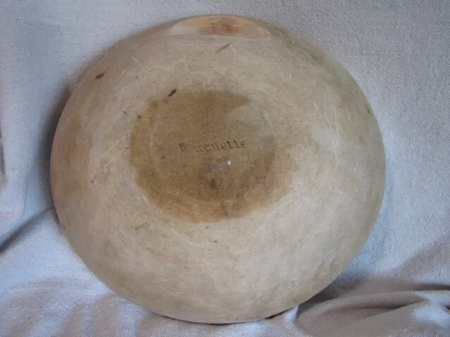 Primitive Large Marquette Wood Dough Bowl