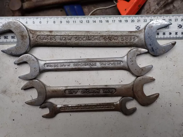 4 W Sidchrome Tools, Open Ends Spanners. Lot 22.