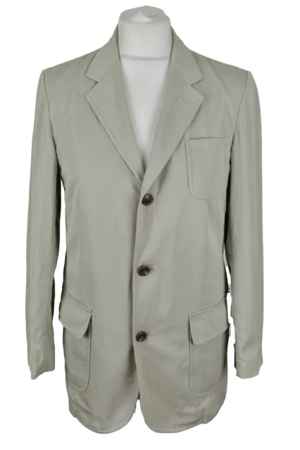 Blazer polo beige Ralph Lauren taglia 14 ragazzo giacca abbottonata 100% cotone