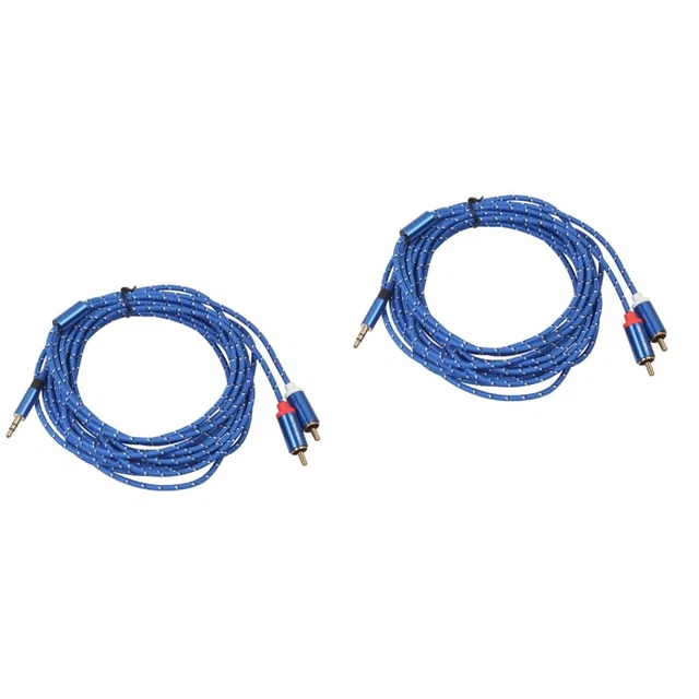 Faconet Set De 2 Câbles Audio Keystone Jack Avec Marquage Rouge Et Noir - Modules Pour Câblage Haut-Parleurs