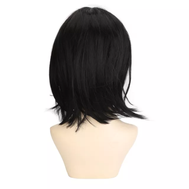 Men Short Hair Wig High Temperature Synthetic Hair Fluffy Cosplay Short Wig GSA